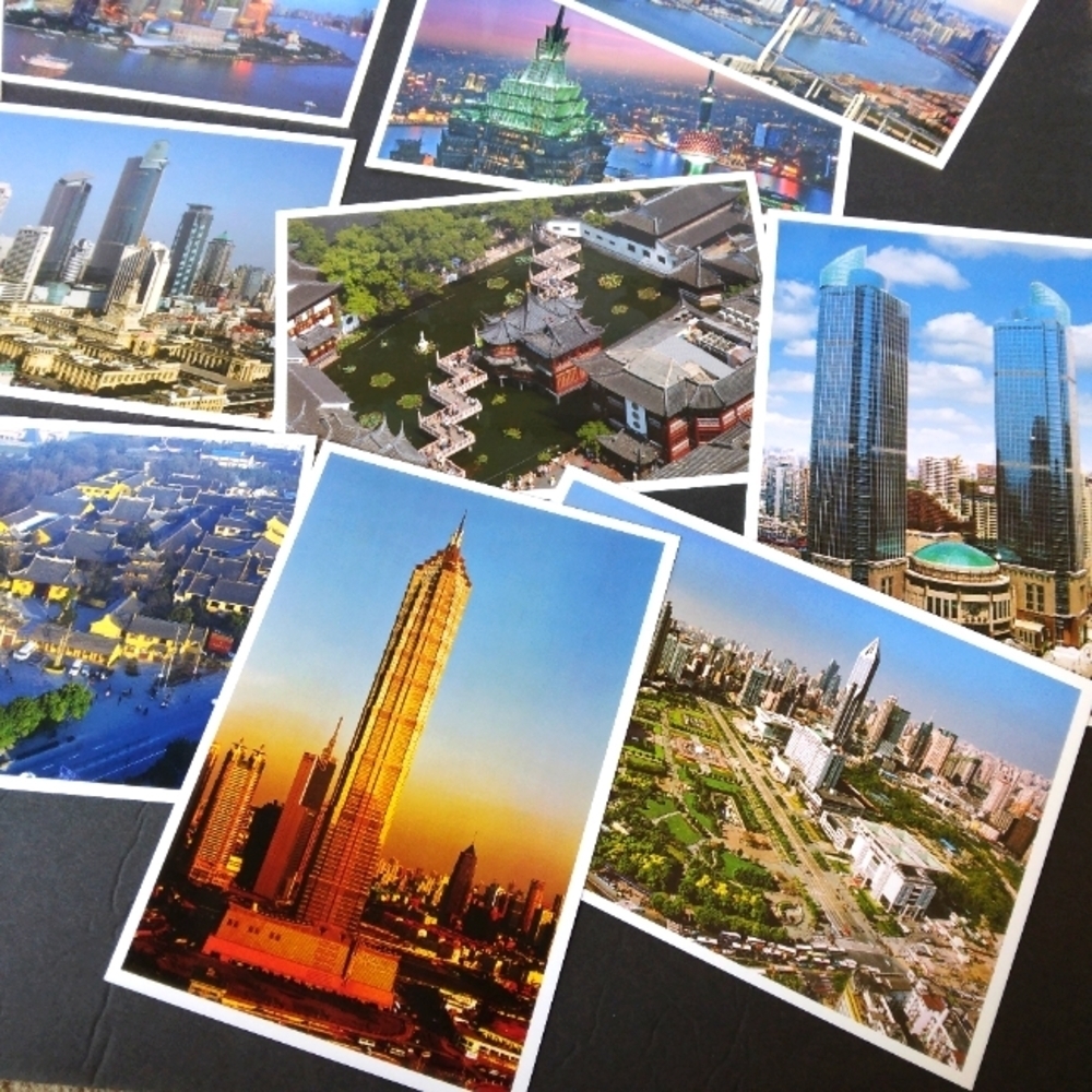 20 Postcards Shanghai China Birdseye View *New Never Used*